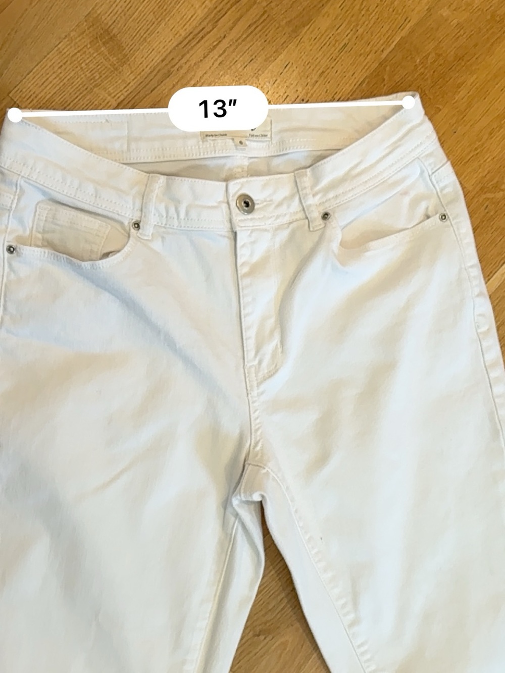 CHARLIE B White Straight-Leg Denim Pants - Picture 6 of 11